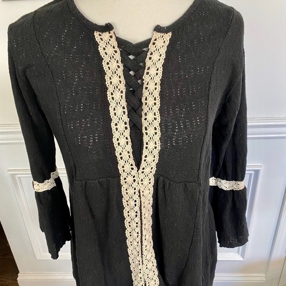 Style & Co. Bell Sleeve Boho Tunic Top Small - Picture 1 of 7
